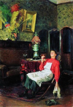 without a master 1911 Vladimir Makovsky Russian Oil Paintings